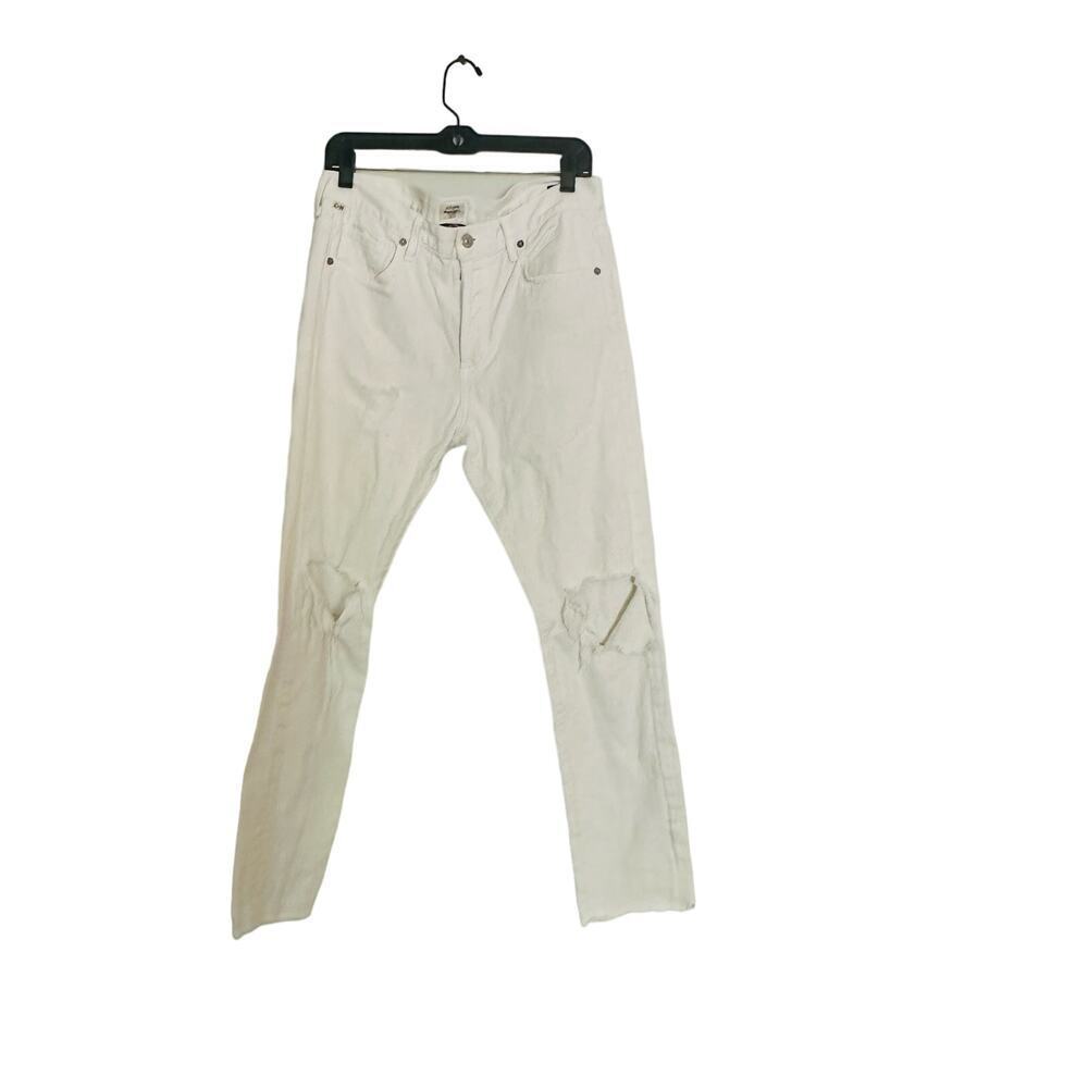 Vintage CITIZENS OF HUMANITY Premium White Distressed Corey Slouch Slim Jeans 27